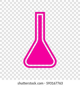 Jug icon illustration. Vector. Magenta icon on transparent background.