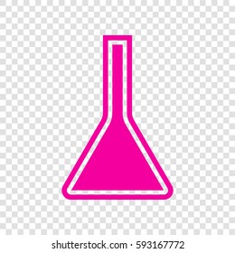 Jug icon illustration. Vector. Magenta icon on transparent background.