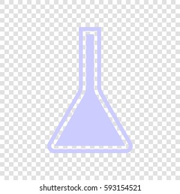 Jug icon illustration. Vector. Periwinkle icon on transparent background.