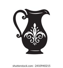 Jug icon isolated on white background. Vector illustration.
