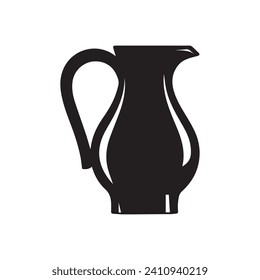 Jug icon isolated on white background. Vector illustration.