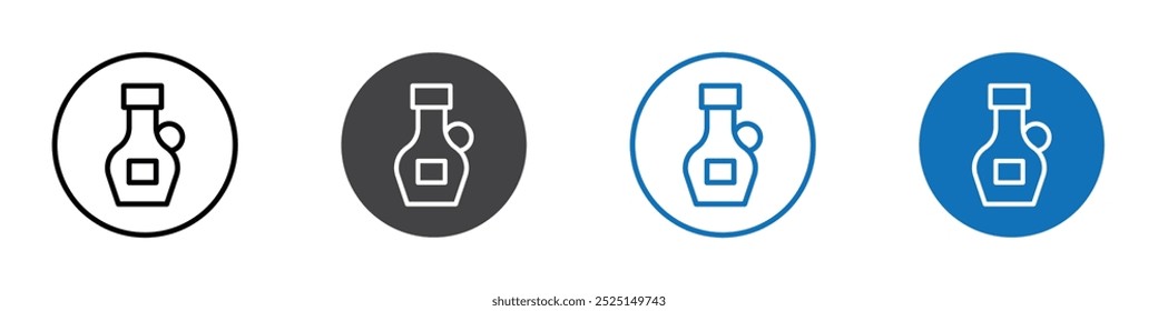 Icono de jarra aislado en el conjunto de Vector de fondo blanco