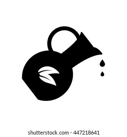 Jug icon isolated on white background. Silhouette vector illustration