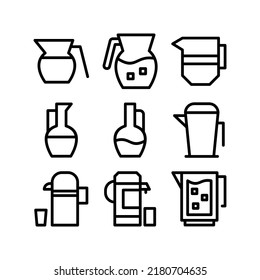jug icon or logo isolated sign symbol vector illustration - Collection of high quality black style vector icons
