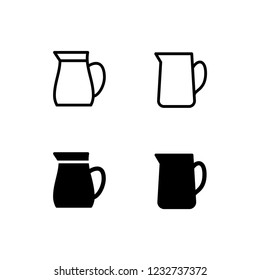 Símbolo vectorial del logotipo del icono de jug. Icono del lanzador