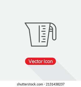 Jug icon, Measuring Cup Icon Vector Illustration Eps10