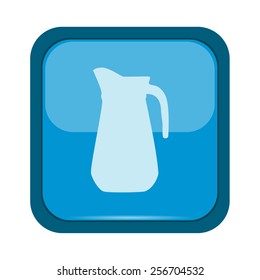 Jug icon on a blue button