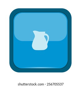 Jug icon on a blue button