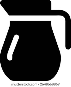 Jug icon on white background