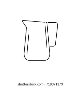 jug icon on white background.