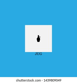 jug icon sign signifier vector