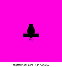 jug icon sign signifier vector