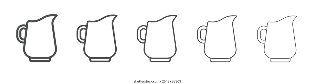 jug icon simple isolated vector sign