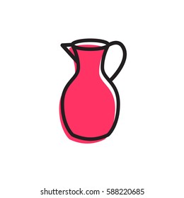 Jug icon. Simple kitchen and cooking illustration. Vector sign for mobile app or website.
