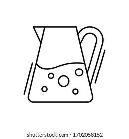 Jug icon. Simple line, outline vector elements of kitchen object for ui and ux, website or mobile application