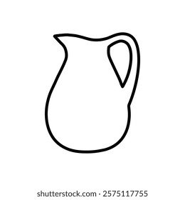 jug icon Simple outline illustration