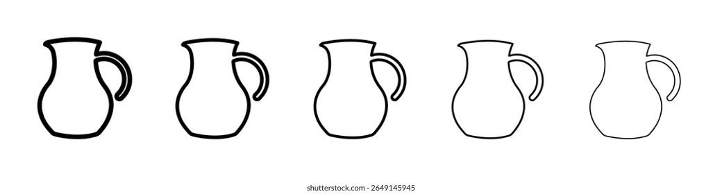 jug icon simple vector outline logo