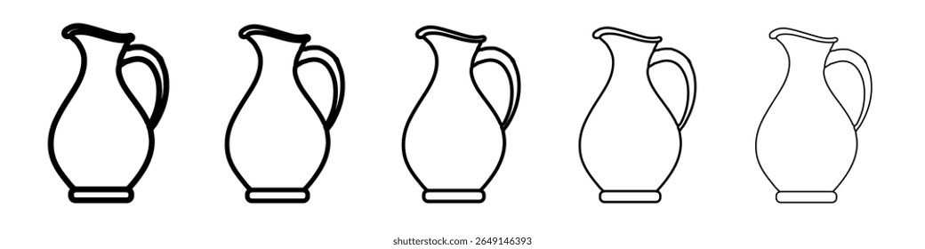 jug icon simple vector outline logo