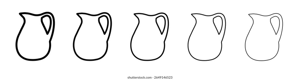 jug icon simple vector outline logo