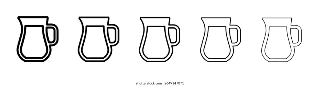 jug icon simple vector outline logo