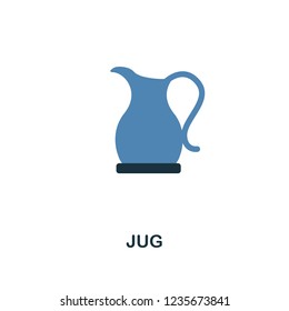 Jug icon. Two colors design style from meal icons collection. Simple illustration of jug icon