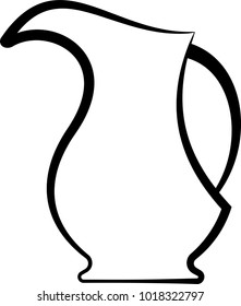Jug Icon, Jug Vector Art Illustration