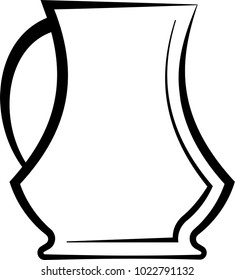 Jug Icon, Jug Vector Art Illustration