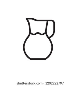 jug icon vector. kitchen line style icon