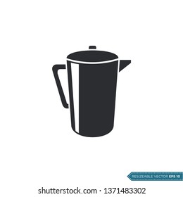 Jug Icon Vector Template Illustration Design