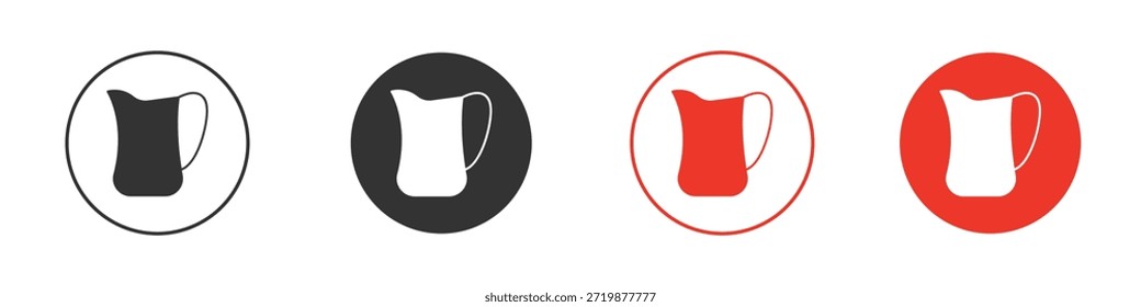 Icono de la jarra. diseño de Vector de Web
