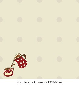 jug kettle cup doodle drawing food peas circle coffee