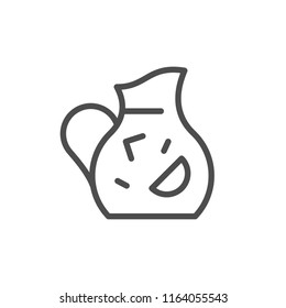 Jug line icon