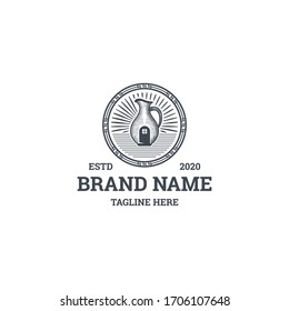 Jug  logo vintage. icon jug vector illustration
