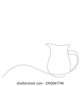  Jug auf weißem Hintergrund, Vektorgrafik