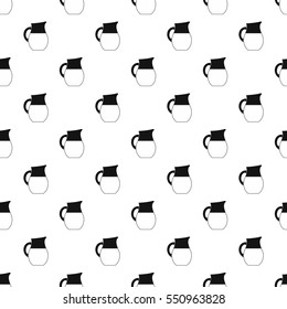 Jug of milk pattern. Simple illustration of jug of milk vector pattern for web