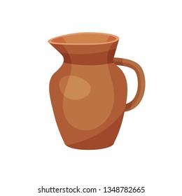 Jug on white background. Happy Hanukkah concept.