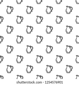 Jug pattern seamless vector repeat for any web design
