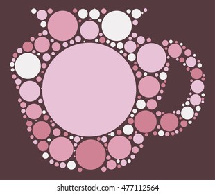 Jug shape vector design by color point