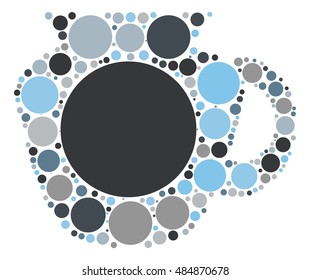 Jug shape vector design by color point