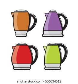 jug variations in color-vector drawing