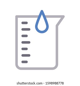 jug vector color line icon 
