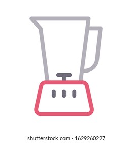 jug vector color line icon 
