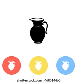 Jug vector icon. 