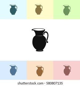 Jug vector icon. 