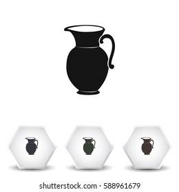 Jug vector icon. 