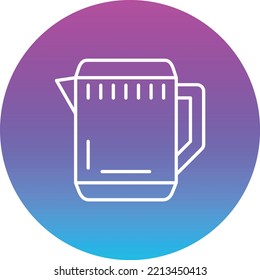 Jug-Vektorsymbol. Kann für Druck-, Mobil- und Web-Anwendungen verwendet werden.