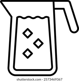 Jug vector icon. Can be used for printing, mobile and web applications.