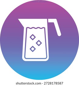 Ícone de vetor de jarro. Pode ser usado para impressão, aplicativos móveis e da Web.