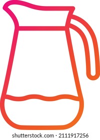 Jug Vector Icon Design Illustration
