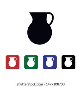 Jug vector icon. Element of kitchen for mobile concept and web apps illustration. Thin flat icon for website design and development, app development. Premium icon
